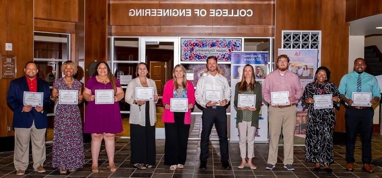 Twelve middle school and high school teachers from Mobile and Baldwin counties participated in 2022 Research Experience for Teachers (RET) program. This year's program was to work with and provide research experience for selected teachers who were the second cohort of a three-year project sponsored by the National Science Foundation (NSF).